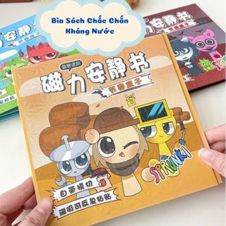 Sách Nam Châm Từ Tính Sprunki Kích Thước Lớn 18 x 18 cm - Tranh Dán Nam Châm Chất Liệu Cao Cấp Tặng Kèm Sticker Cho Bé