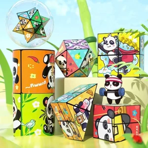 Set 5 khối Đồ chơi rubik khối lập phương ma thuật panda magic cube thế hệ mới