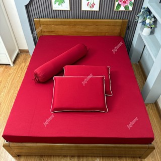 Bộ 4 món ga gối thun lạnh Ý JAFUMA |grap giường bo chun 4 món thun lạnh 1m, 1m2, 1m4, 1m6, 1m8, 2m2
