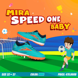 Giày Bóng Đá Trẻ Em, Giày Mira Speed One ( Tặng Tất dệt kim )