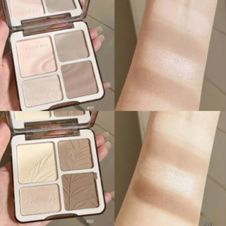 Bảng Highlight Và Tạo Khối Judydoll 4 Màu Highlight & Contour Palette (9g)