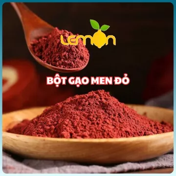 [GÓI 1Kg] Bột hồng cúc (Red Yeast Rice) - Bột gạo men đỏ tạo màu cho gà ủ muối, lạp xưởng, bánh kẹo
