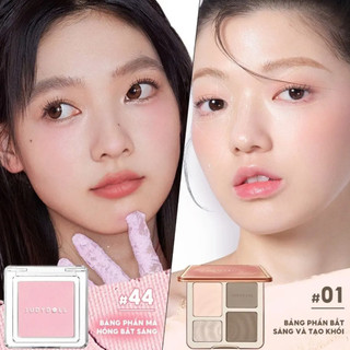 Bảng Highlight Và Tạo Khối Judydoll 4 Màu Highlight & Contour Palette (9g)