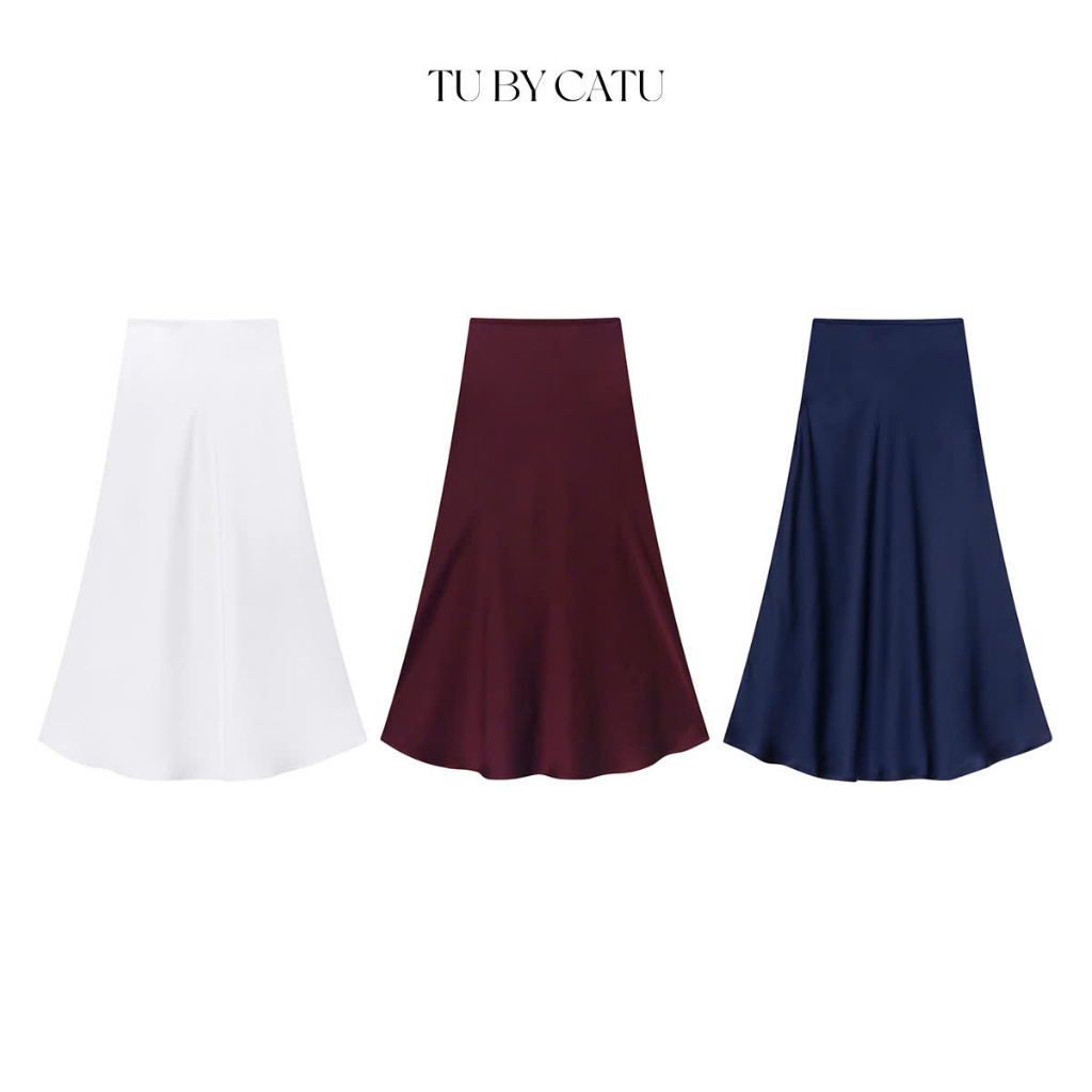 Ảnh TUBYCATU | Chân váy Satin Midi Skirt nhiều màu 1