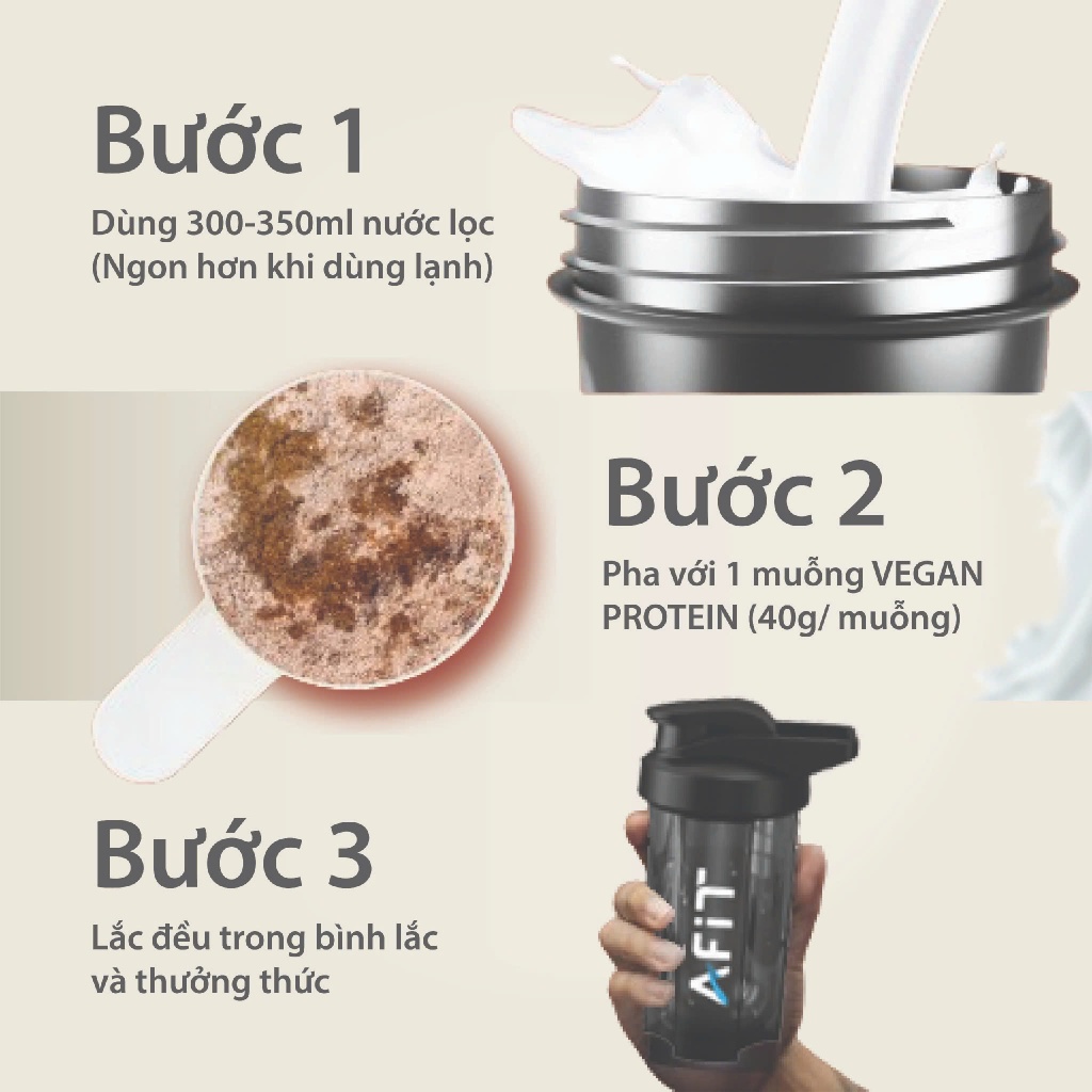 Đạm thực vật protein, hỗ trợ tăng cơ bắp cho người tập luyện - Hàng Chính Hãng