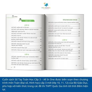 Sách - Combo Sổ tay kiến thức môn Toán Lý Hóa cấp 3 (cập nhật chương trình SGK mới)