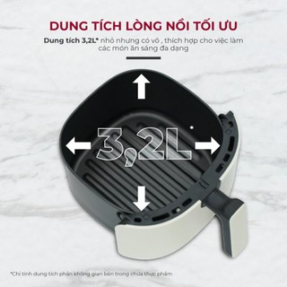 Nồi Chiên Mini  FUJIHOME A3 – Gọn Nhẹ, Không Dầu, Ăn Ngon Khỏe - Bảo hành 24 tháng