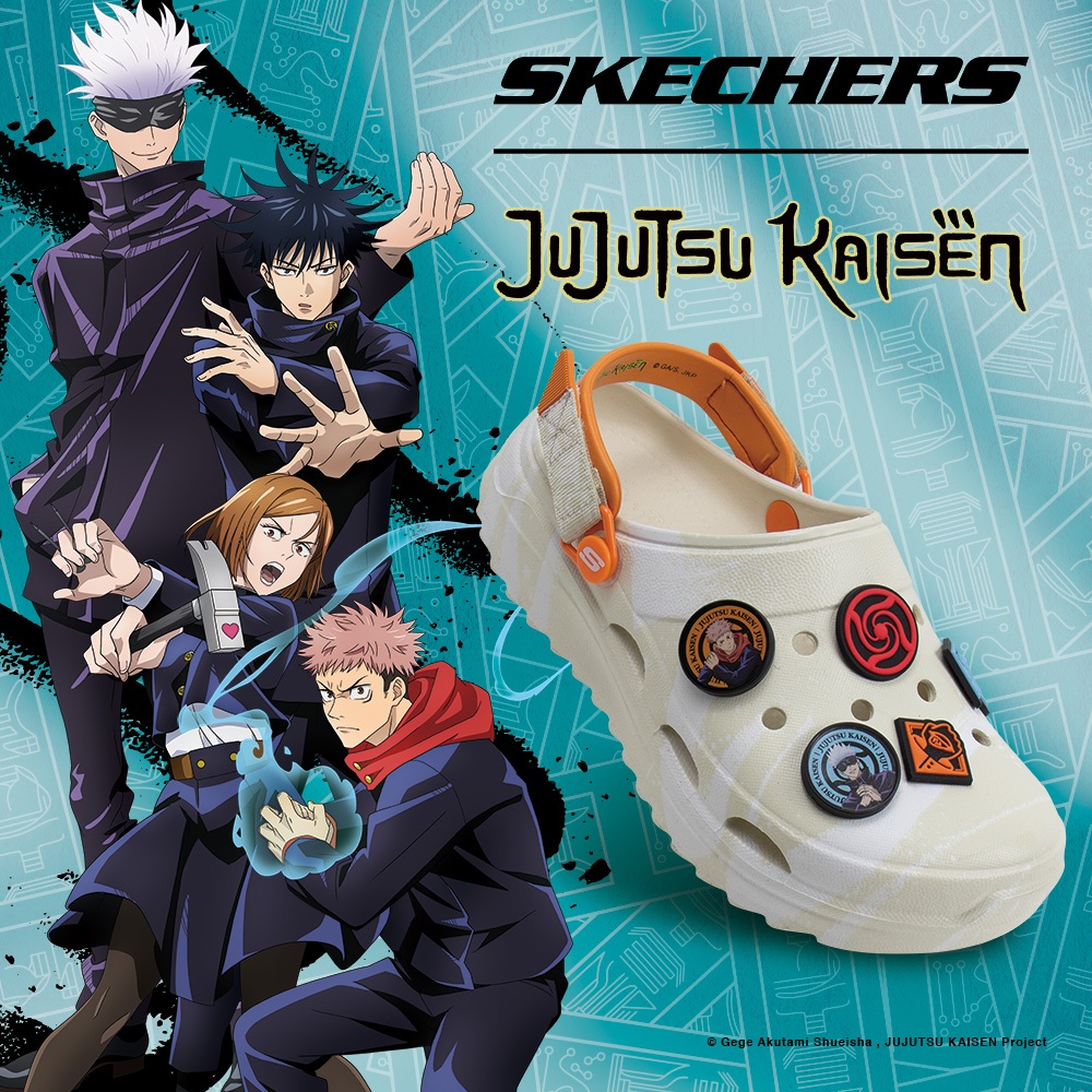Ảnh Giày Thể Thao Nữ Skechers Jujutsu Kaisen Foamies Surge - 800026-NAT 1