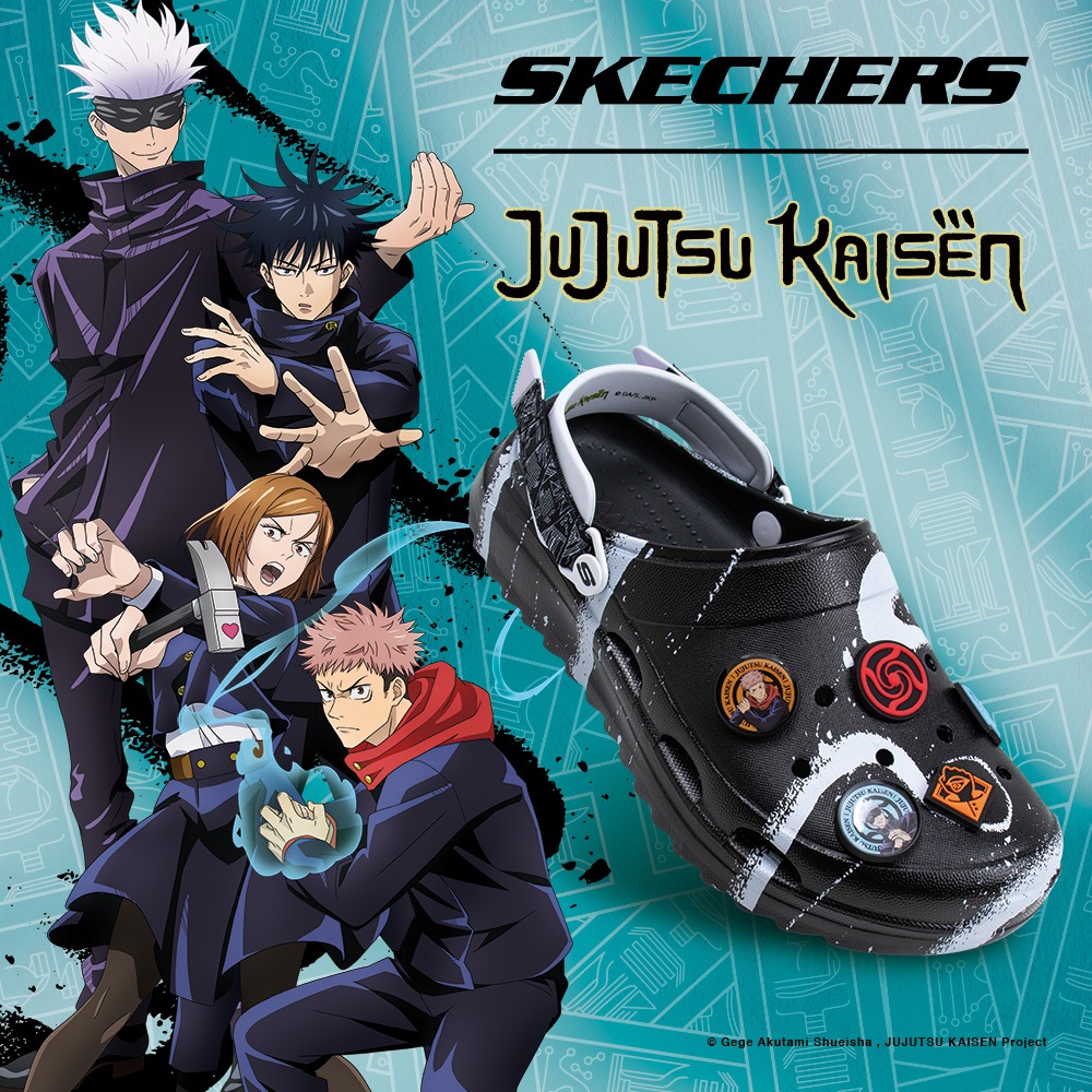 Ảnh Giày Thể Thao Nam Skechers Jujutsu Kaisen Foamies Surge - 802021-BLK 1