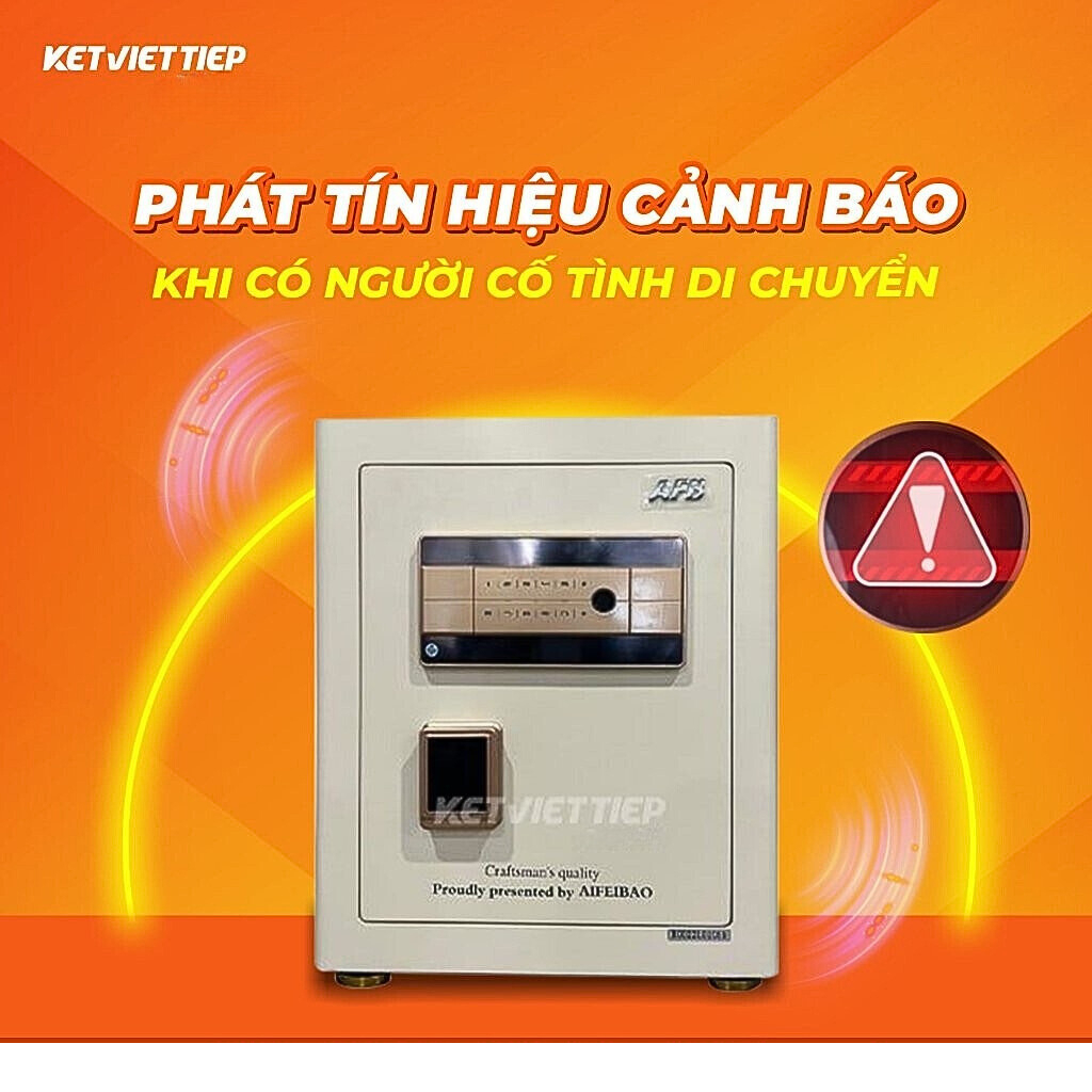 Két sắt vân tay thông minh Aifeibao HM quản lý từ xa bằng Smartphone hiện đại