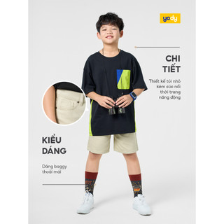 [Đồng giá] Quần Shorts Baggy Bé Trai YODY Nhuộm Màu Cơ Bản Vải Mềm Mại BCJE25S029