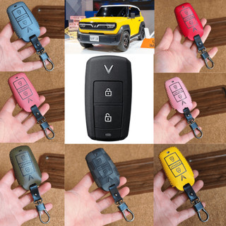 Bao Da Chìa Khóa VinFast VF3 Đa Sắc Màu - Da Bền Đẹp-Bọc Da Chìa Khóa Xe VinFast VF3 (VF3)