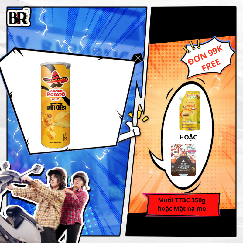 Ảnh Snack Khoai Tây Lát Mister Potato Ăn Vặt 85g 1