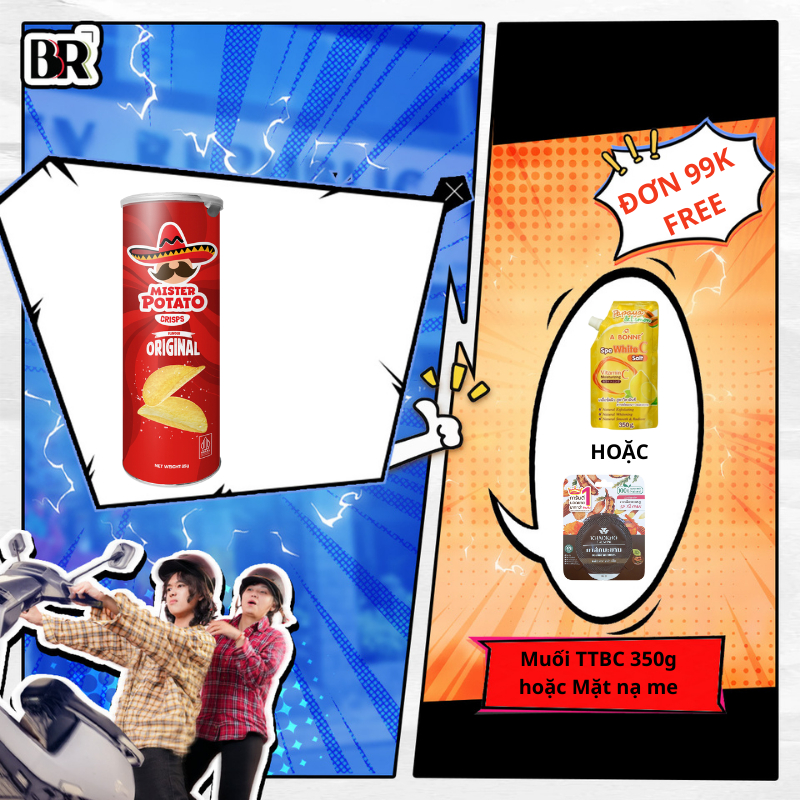 Ảnh Snack Khoai Tây Lát Mister Potato Ăn Vặt 85g 2