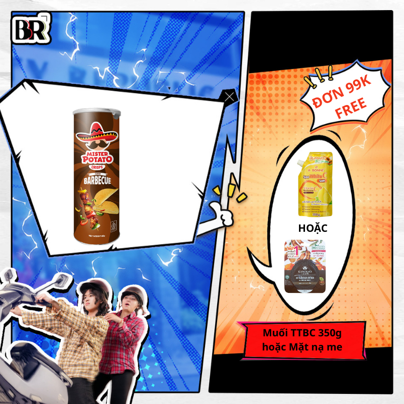 Ảnh Snack Khoai Tây Lát Mister Potato Ăn Vặt 85g 3