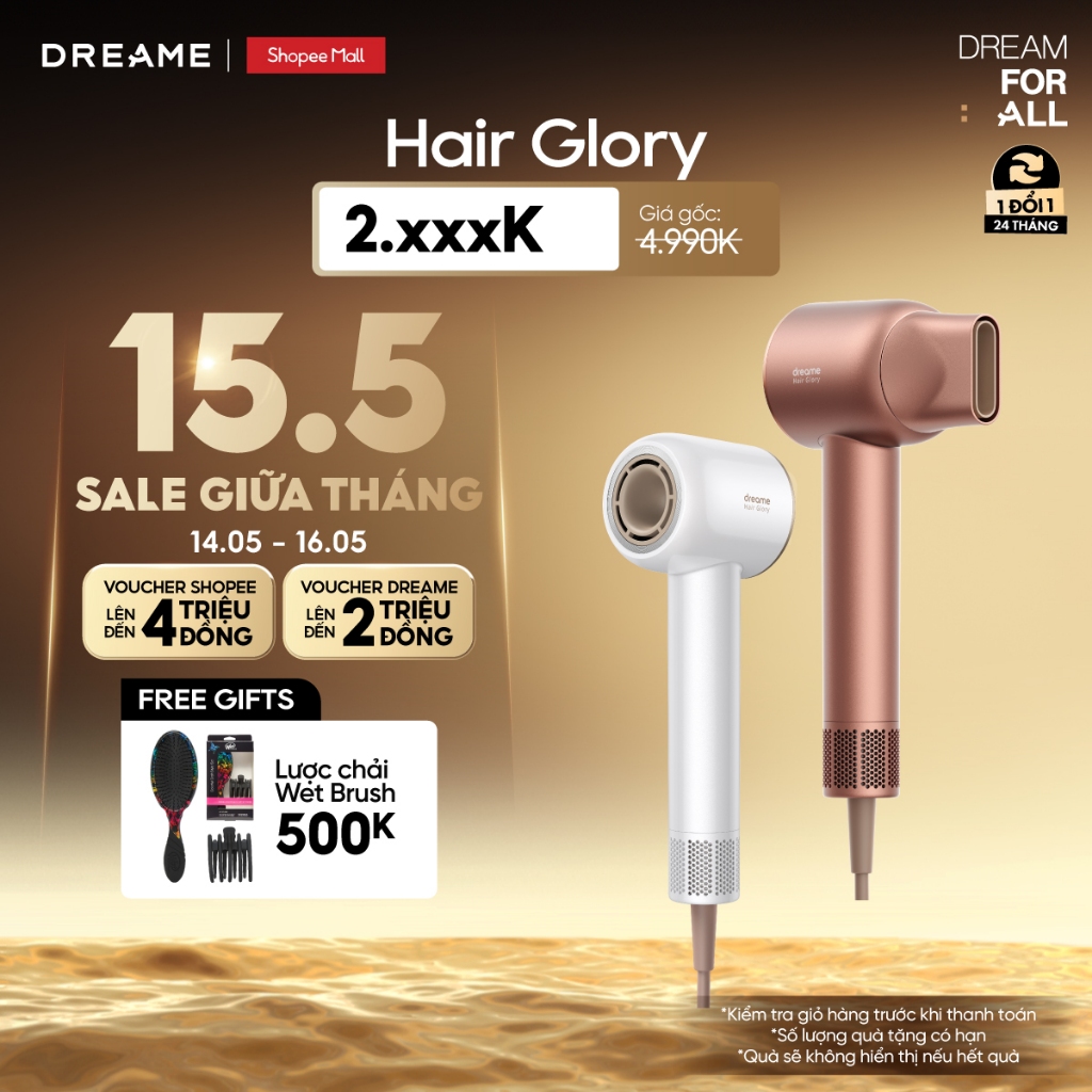 Ảnh Máy sấy tóc Dreame Hair Glory Standard AHD6A/ Glory Pro  - Bản quốc tế - BH 24 tháng 1