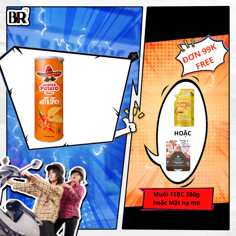 Ảnh Snack Khoai Tây Lát Mister Potato Ăn Vặt 85g 4