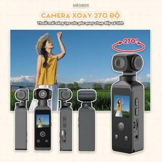 [Tặng thẻ nhớ] Máy Quay Chụp Cầm Tay Digital Pocket Mini Camera - quay vlog 4K video, chụp ảnh 18MP, có Wi-Fi by MèoBer