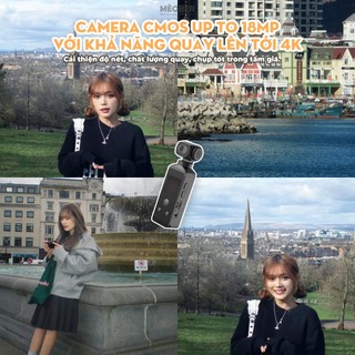 [Tặng thẻ nhớ] Máy Quay Chụp Cầm Tay Digital Pocket Mini Camera - quay vlog 4K video, chụp ảnh 18MP, có Wi-Fi by MèoBer