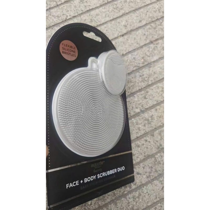 (Sale) Set 2 pad silicon rửa mặt và tắm body (tẩy da chết) EquateBeauty*