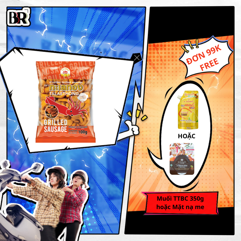 Ảnh Bánh snack vị mực Talaethong (100g, 200g) 3
