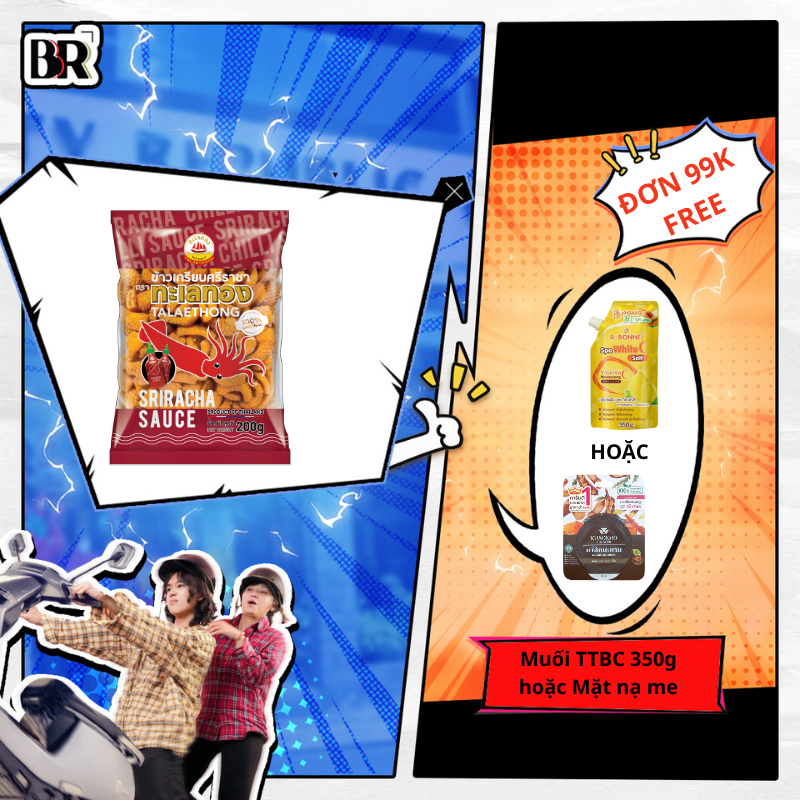 Ảnh Bánh snack vị mực Talaethong (100g, 200g) 4
