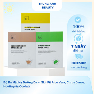 Bộ Ba Mặt Nạ Dưỡng Da –  SkinFit Aloe Vera, Citrus Junos, Houttuynia Cordata (MIẾNG LẺ)