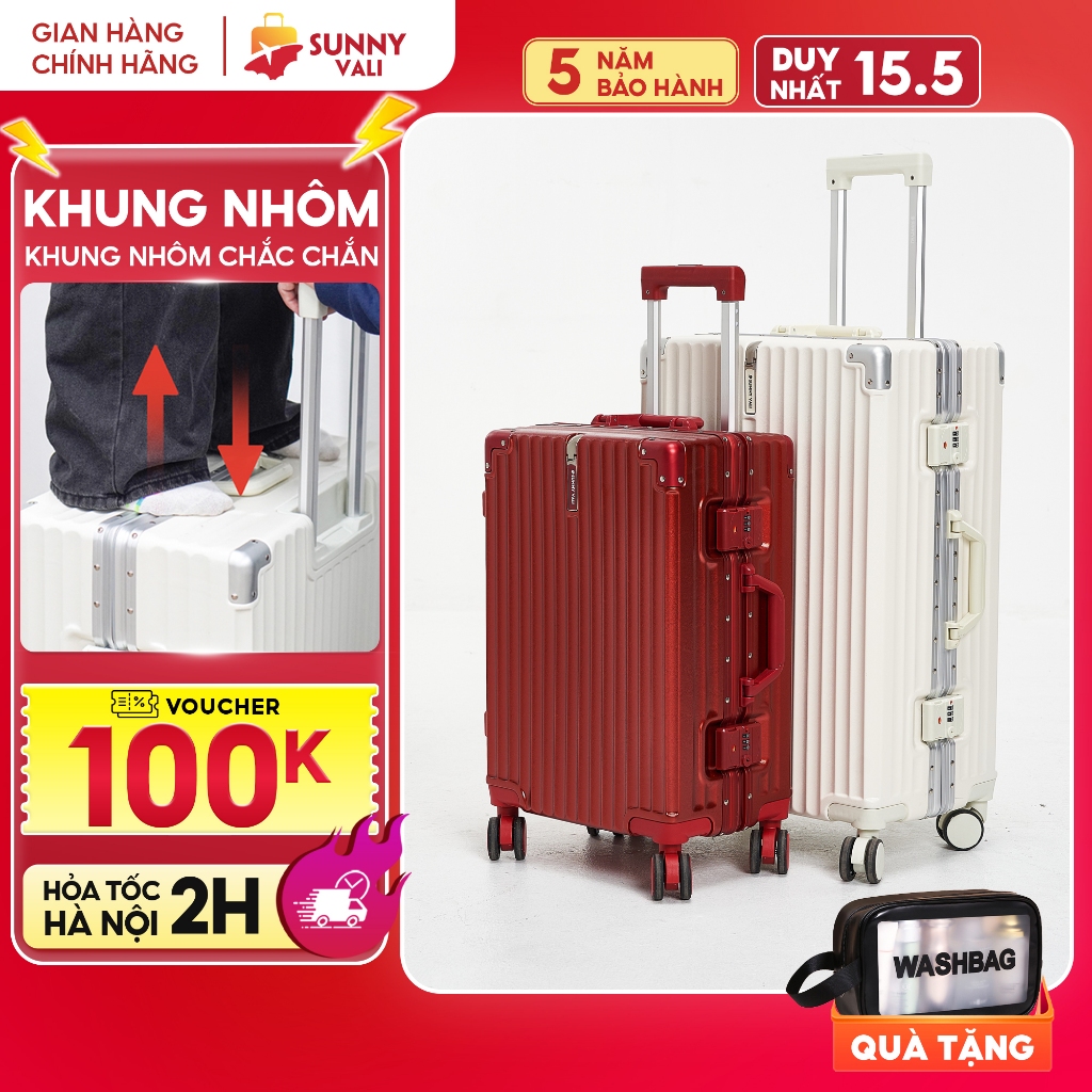Ảnh Vali du lịch SUNNY LUMI LM01/RAYMOND CAO CẤP- Vali nhựa PC + ABS khung nhôm xách tay, kí gửi 20/24/28 inch 1