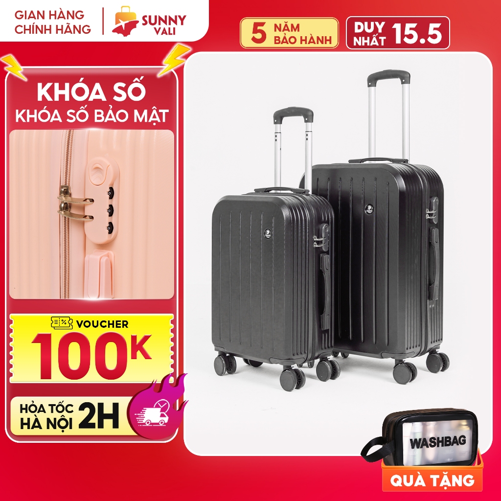 Ảnh Vali kéo du lịch thời trang SUNNY SV07/LATO nhựa PC + ABS (2 size 5 màu) 1