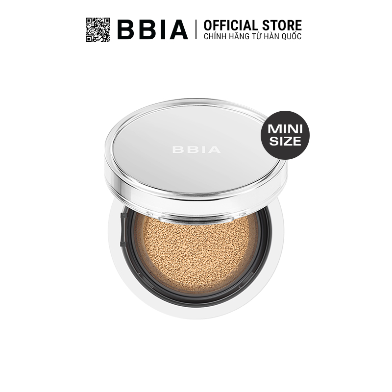 Cushion mini dưỡng ẩm căng bóng, bền màu BBIA Eau Glow Cushion Mini Eau Edition 4g
