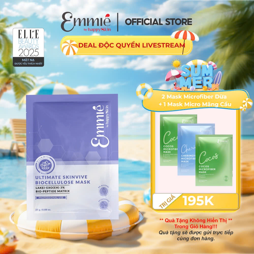 Ảnh COMBO 4 Mask Trải Nghiệm: 1 Mask Exosome + 3 Mask Bio Cellulose (ngẫu nhiên) 1