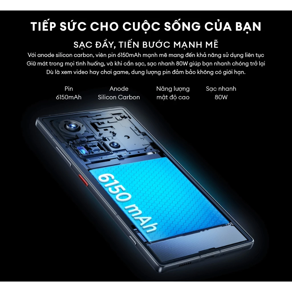 Điện Nubia Z70 Ultra I Chip Snapdragon 8 Elite I Màn AMOLED 144Hz I Camera cảm biến Sony I IP69 I Pi