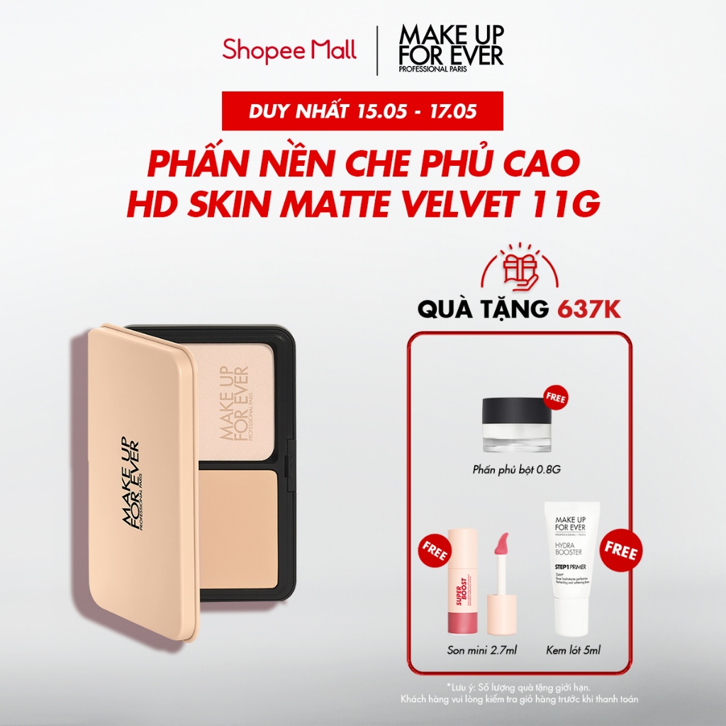 Ảnh Phấn Nền Trang Điểm Kiềm Dầu HD Skin Powder Foundation 11g - MAKE UP FOR EVER - Nhập khẩu độc quyền từ Pháp 1