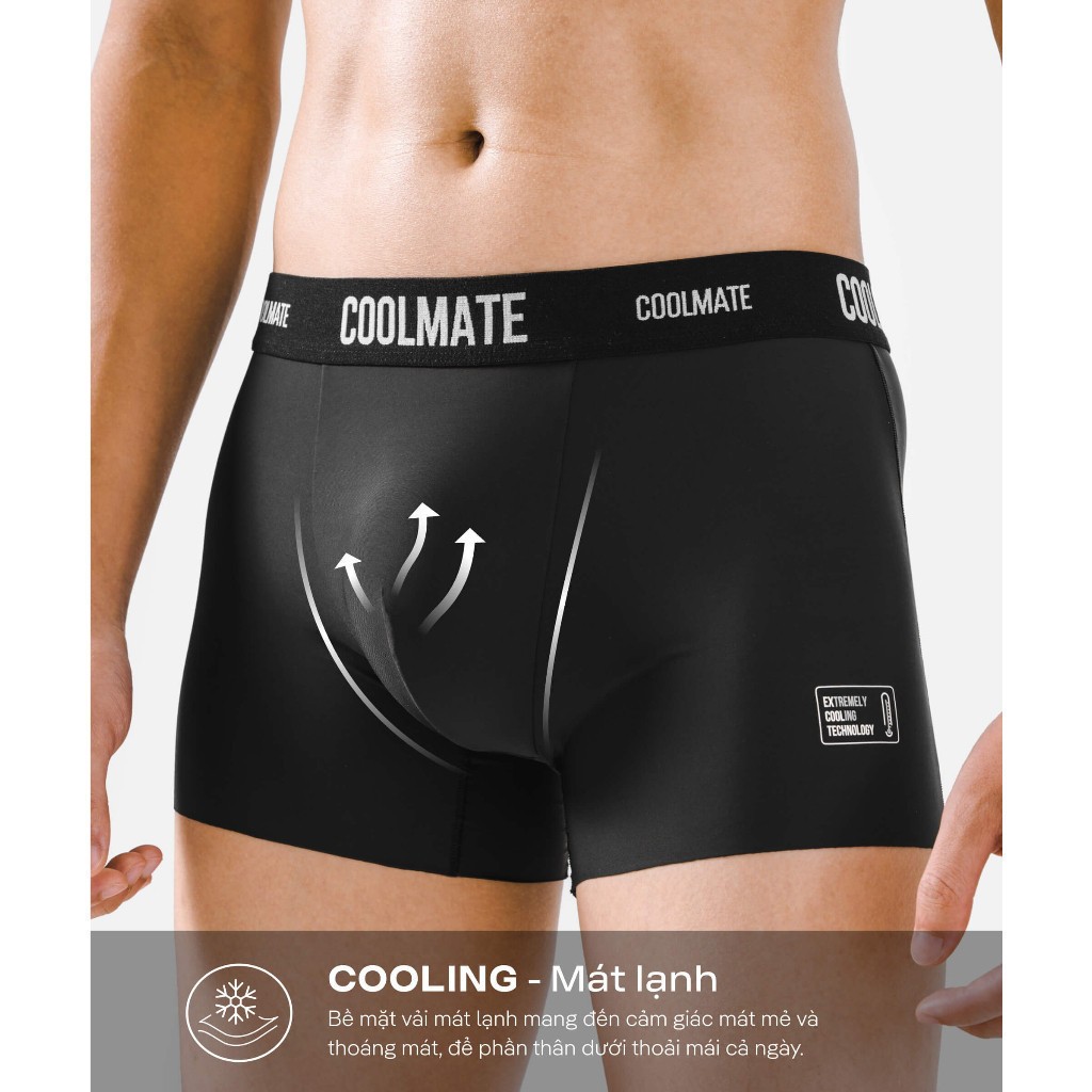 [TẶNG QUÀ ĐƠN 329K]Combo 3 quần lót Trunk Excool Clean Cut mát mẻ, co giãn, siêu thấm hút Coolmate