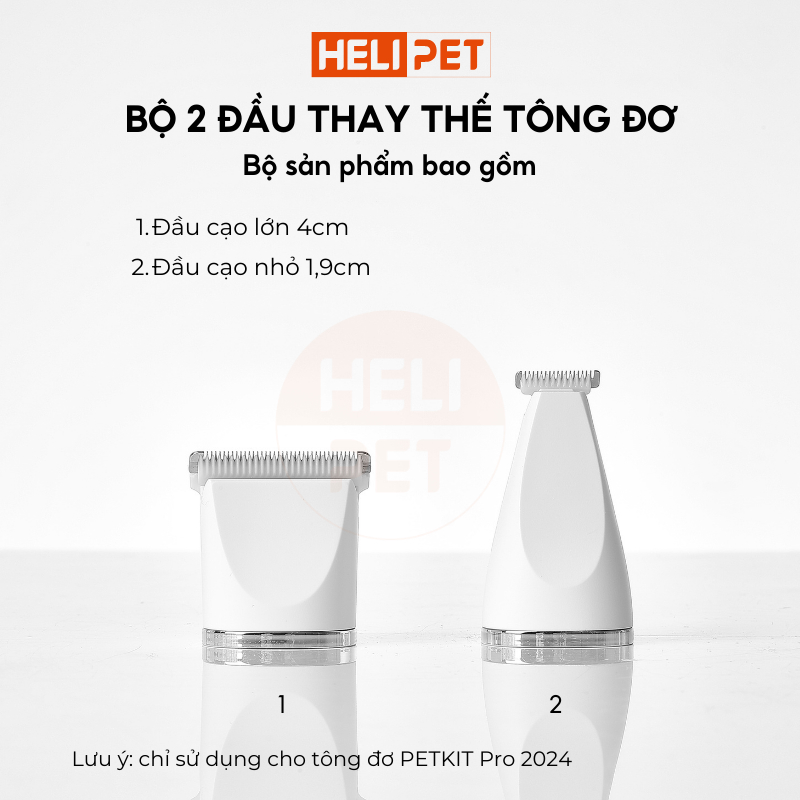 Ảnh [Linh Kiện] Đầu Thay Thế Tông Đơ Cắt Tỉa Lông Thú Cưng PETKIT 2in1 Pro - HeLiPet 2
