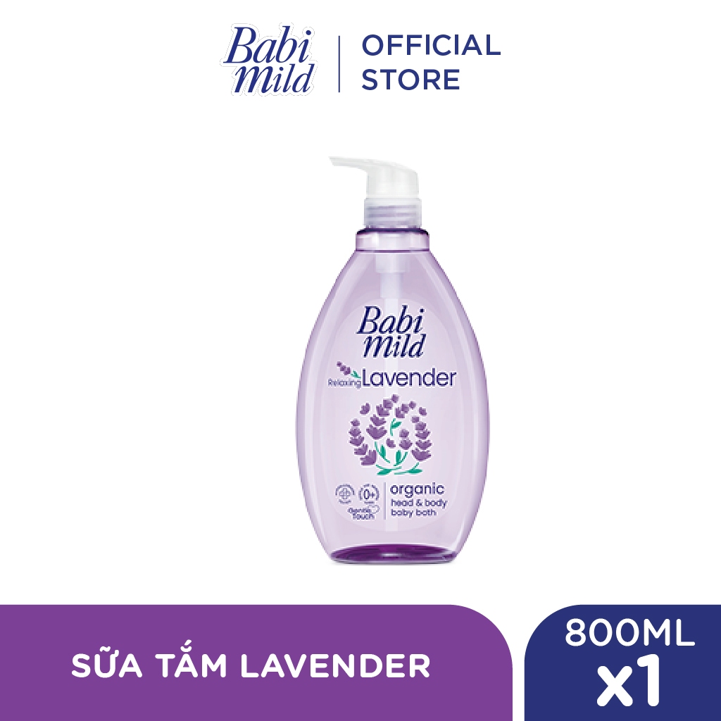Sữa tắm gội toàn thân cho bé Babi Mild chai 800ml