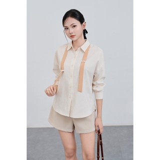 Quần Short Nữ Dáng A Có Cạp Quần Đùi Nữ VIEN TRAN V64S25H004
