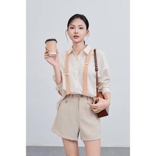 Quần Short Nữ Dáng A Có Cạp Quần Đùi Nữ VIEN TRAN V64S25H004