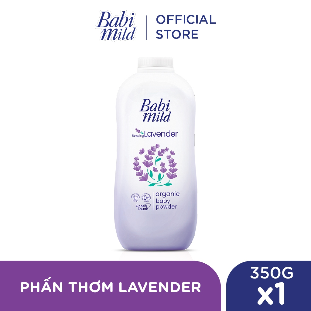 Phấn Rôm Trẻ Em Babi Mild White Sakura 350g
