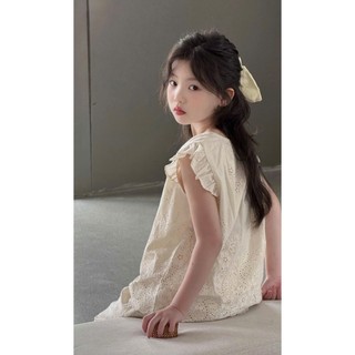 [B&G] Sét bộ dài thêu hoa cao cấp mùa hè cho bé gái từ 9-40kg(1-10 tuổi)