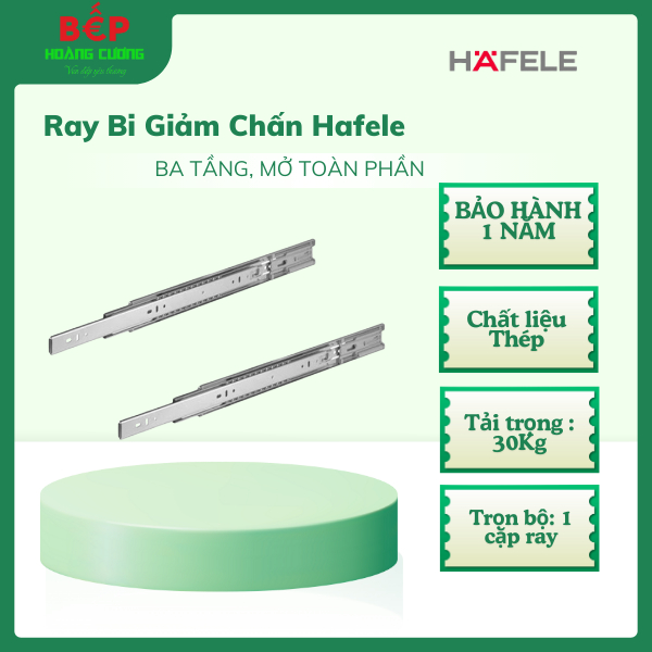 Ray Bi Hafele Giảm Chấn – Mạ Kẽm Cao Cấp – Cho Tủ Và Ngăn Kéo – Mở Êm ...