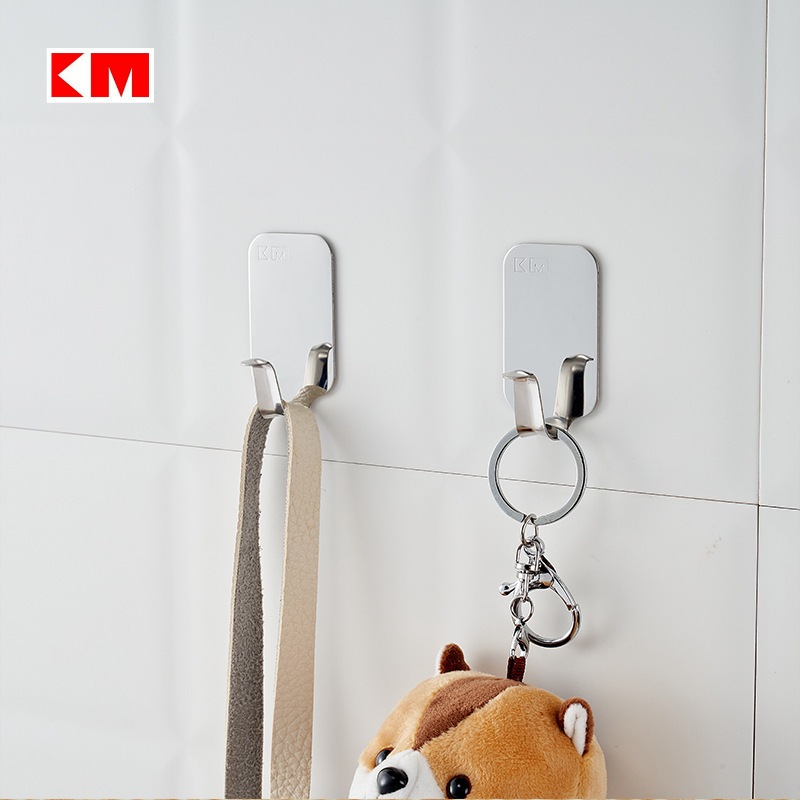 Bộ 3 Móc Dán Inox Siêu Dính Jp No.213 – Dán Là Chắc, Treo Là Gọn, Bền Đẹp Cùng Thời Gian