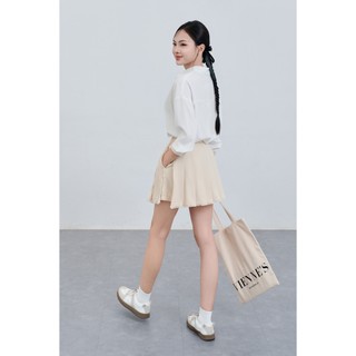 Quần Short Giả Váy Xếp Ly Kẹp Ren VIEN TRAN V64S25H001