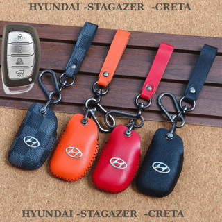 Bao da chìa khóa Creta,Bọc chìa khóa hyundai creta,Bao da chìa khóa Hyundai Stargazer,ốp chìa khóa Stargazer (HBK4 mócD)