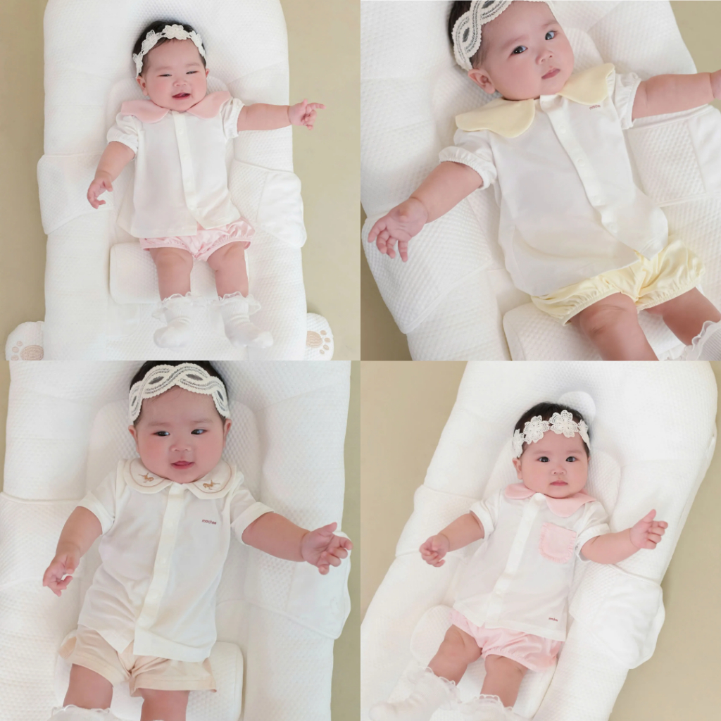 Mochee Bộ Rời Cài Giữa Cộc Cổ Sen, Bộ Cộc Cho Bé
