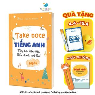 Sách - Take Note Tiếng Anh Lớp 11 - Tổng hợp kiến thức hiểu nhanh, nhớ lâu - TKBooks