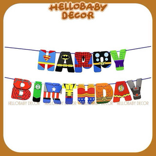 Bộ chữ Happy Birthday trang trí sinh nhật , phụ kiện trang trí sinh nhật , dây treo chữ Happy Birthday