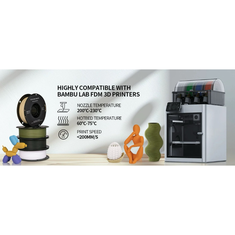 Nhựa in 3D PLA Matte Bóng Mờ Tinmorry, Cailab | BigBuy360 - bigbuy360.vn