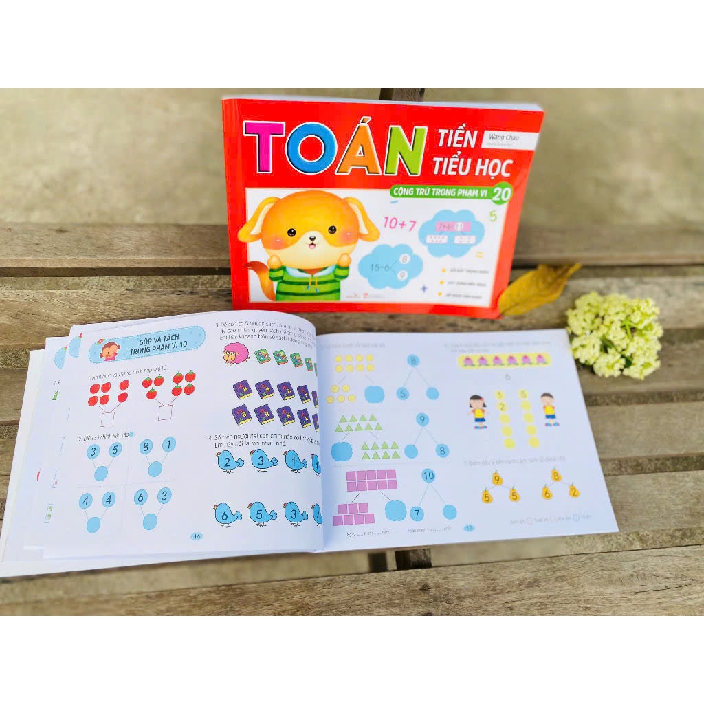 Ảnh Sách - Toán tiền tiểu học cộng trừ trong phạm vi 10 và 20 2