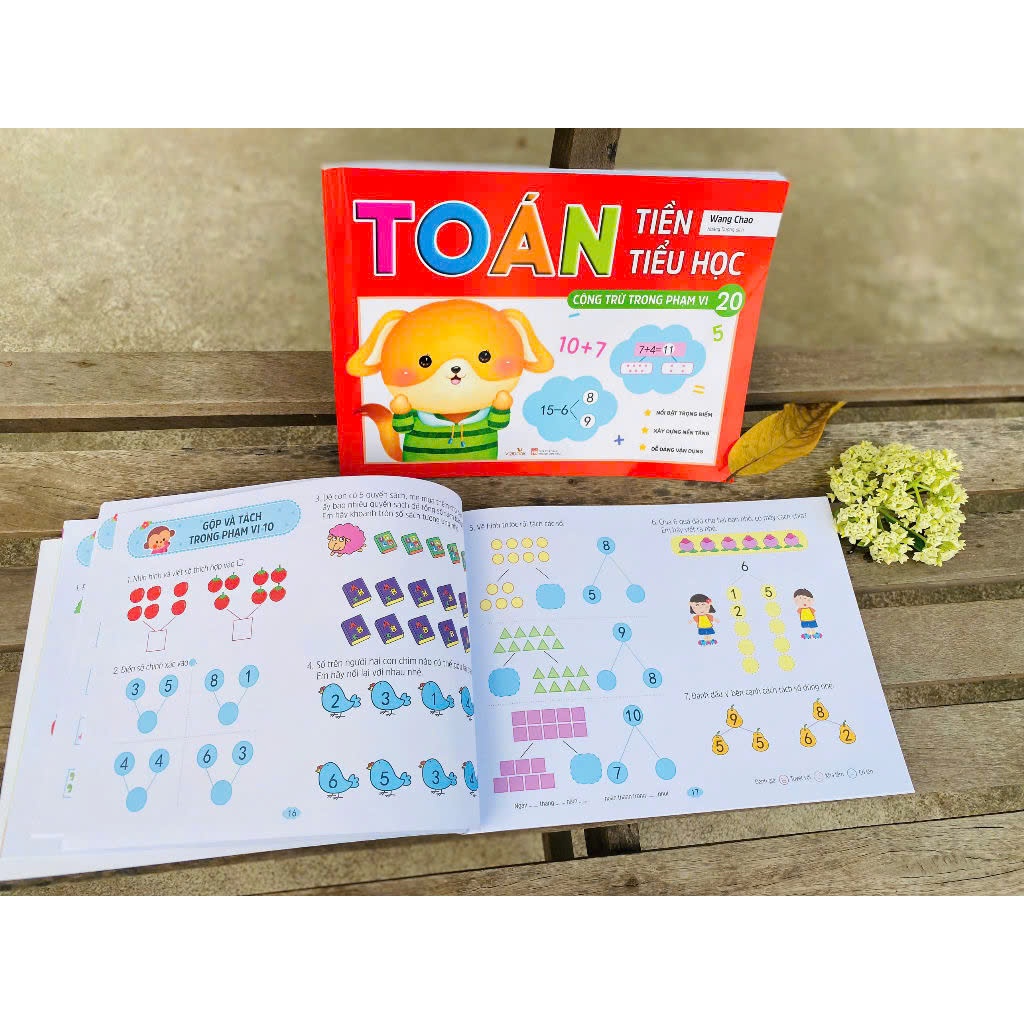 Ảnh Sách - Toán tiền tiểu học cộng trừ trong phạm vi 10 và 20 3